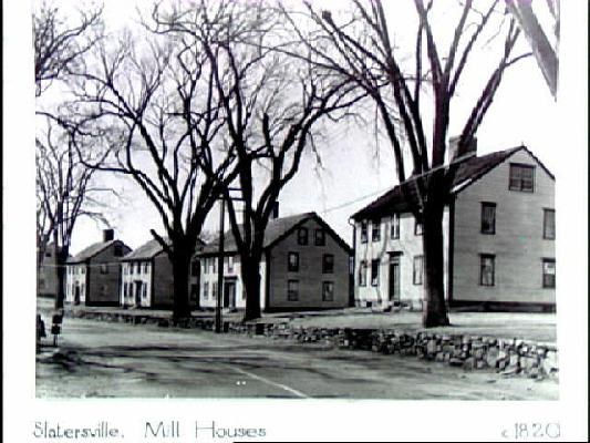 SLatersville Mill houses along road