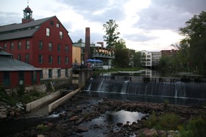 1826 Brick mill, falls, and Whitin Machine works