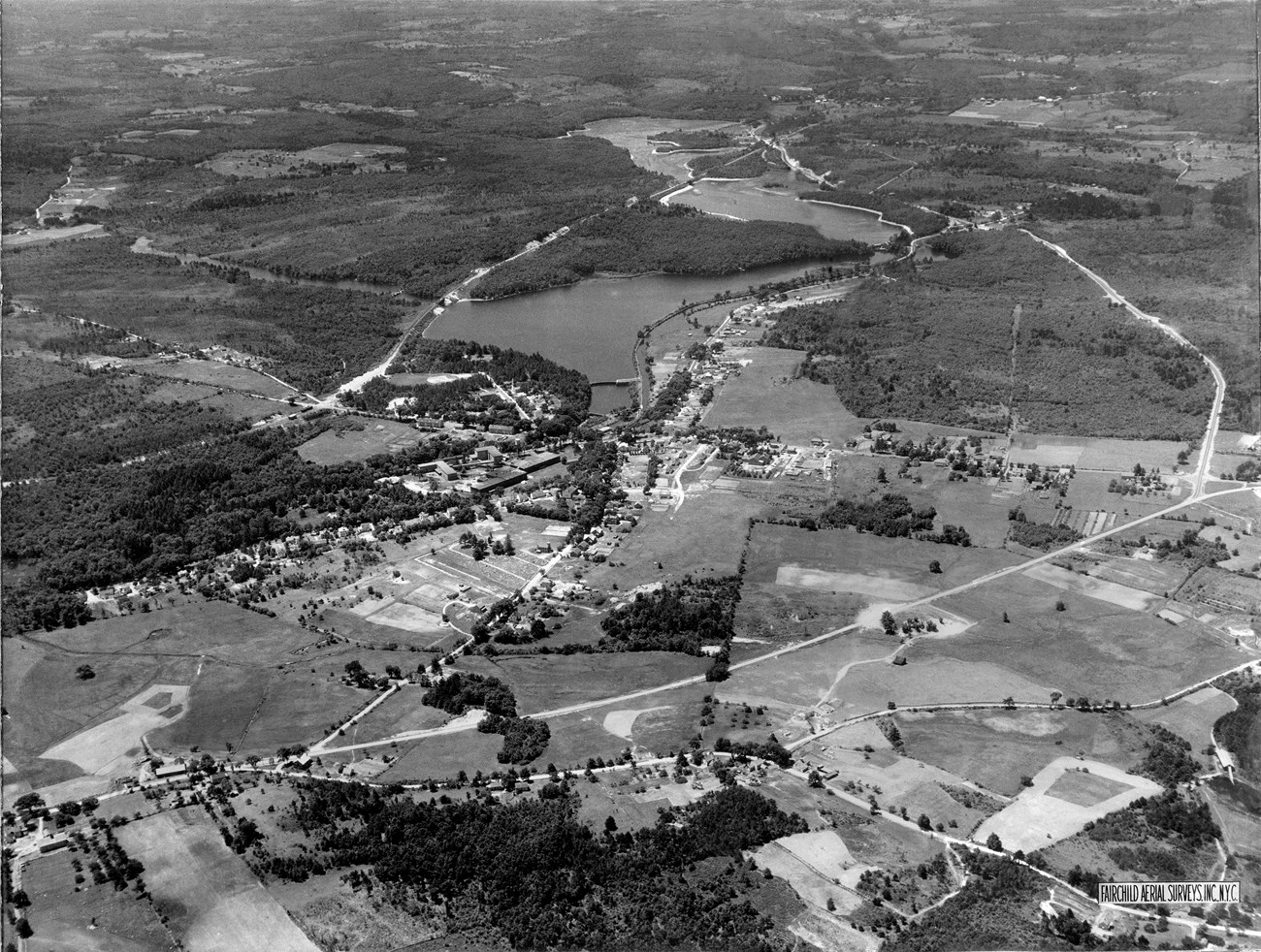 Aerial photograph of Slatersville, RI