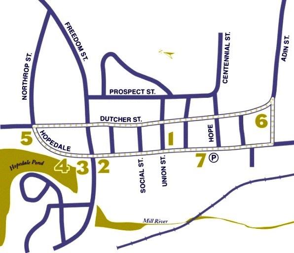 Map of Hopedale Tour