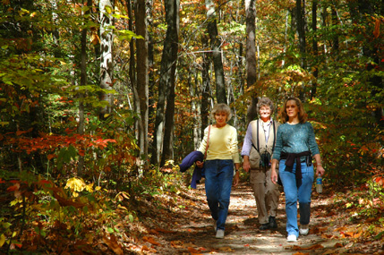 hikers on a trail