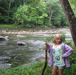 hiking along the Bluestone River