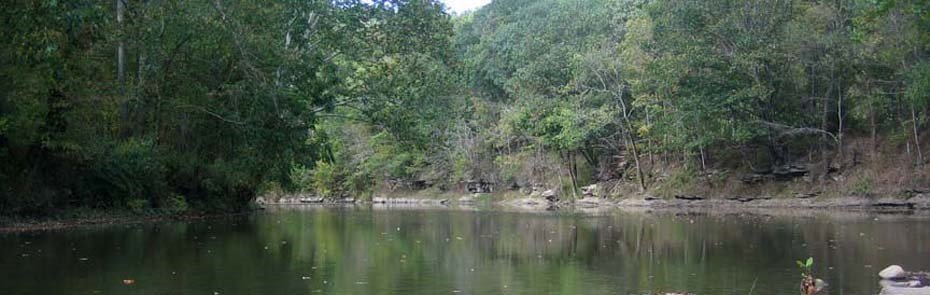 calm stretch of river