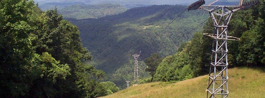 aerial tram at Pipestem Resort State Park aerial tram at Pipestem Resort State Park