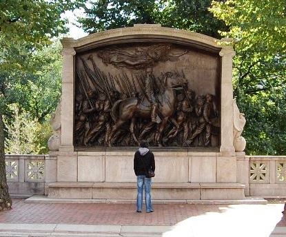 The Shaw Memorial on Beacon Street