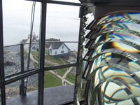 Closer view of Boston Light's Fresnel lens