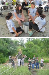 Island Ambassadors and Green Corps youth in action. Island Ambassadors and Green Corps youth in action.