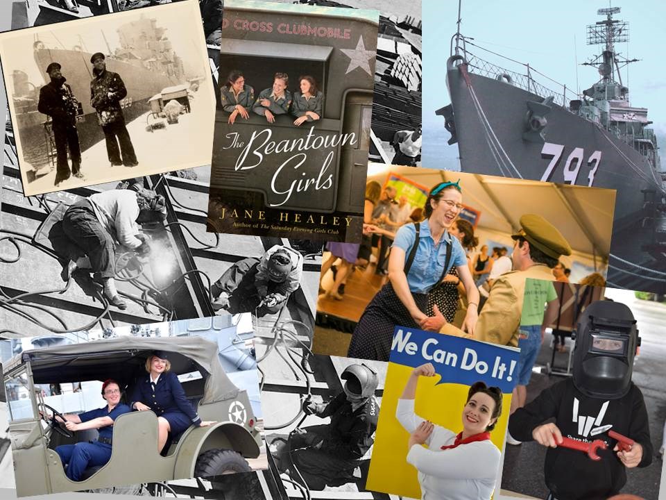 A Collage of five photographs depicting some of the activities found at the event