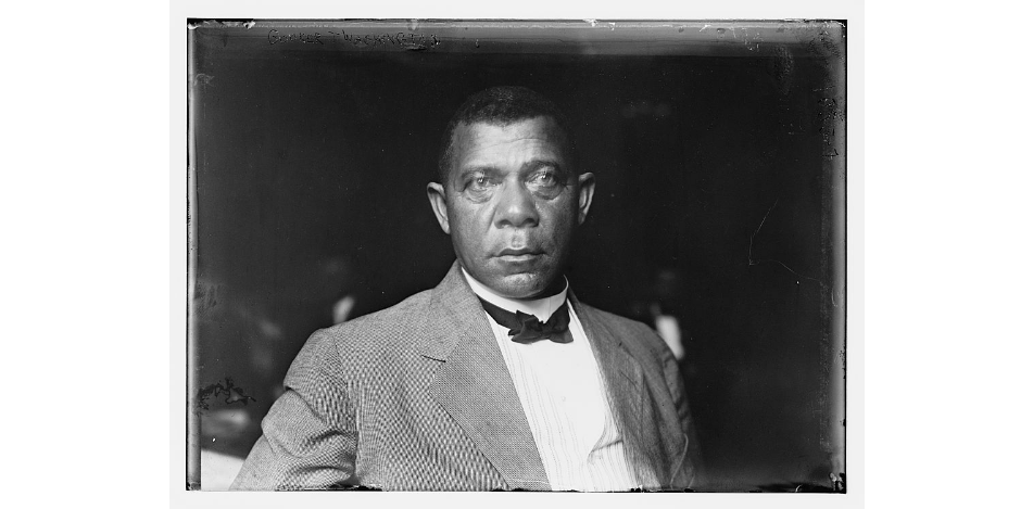 Booker T. Washington seated