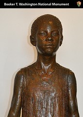 Bronze Sculpture of Booker as a young boy