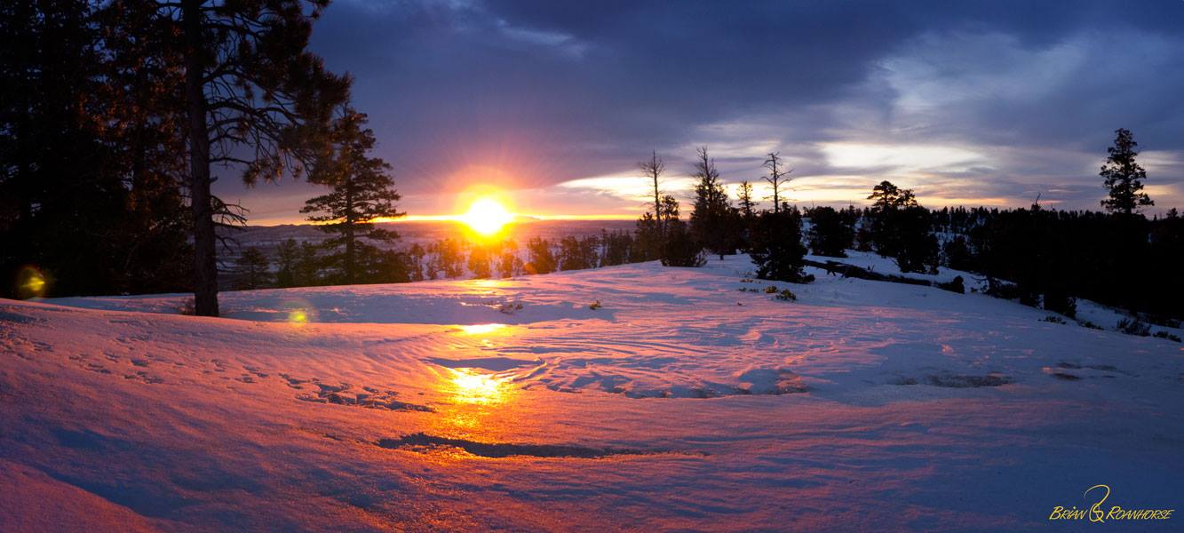 Bryce Point at sunrise in winter. B. Roanhorse BBR Bryce Point at sunrise in winter. B. Roanhorse BBR