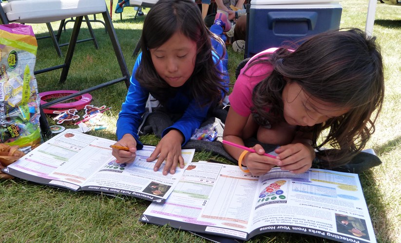 Serenity and Madelane Roanhorse completing JR Ranger Books. Serenity and Madelane Roanhorse completing JR Ranger Books.