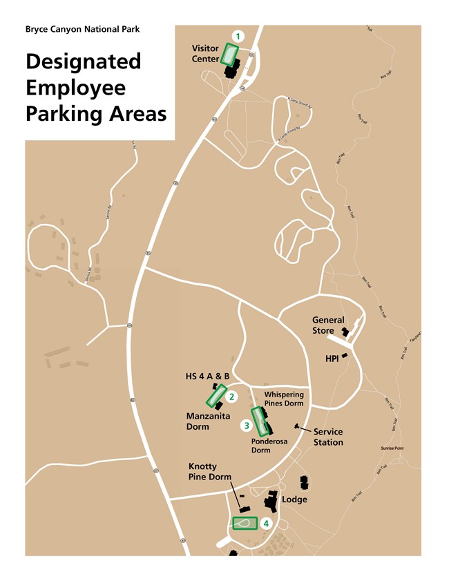 Map of Designated Employee Area