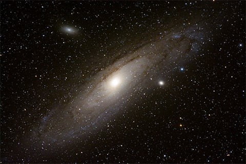 Telescope photo of spiral galaxy