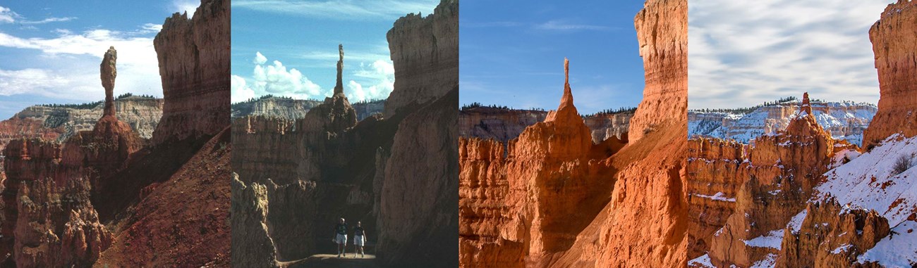Sequence showing erosion of iconic hoodoo known as the Sentinel