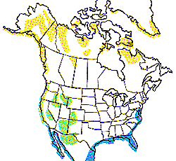 Image depicting the habitat range of the Peregrine Falcon