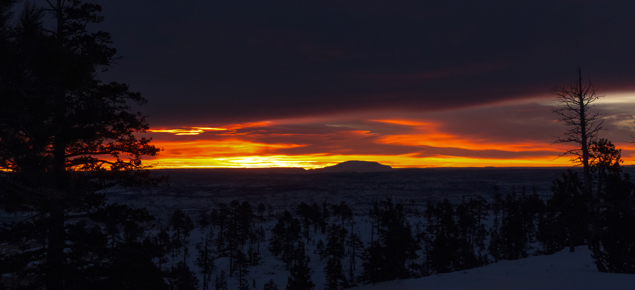 Navajo Mountain from Bryce Point during sunrise. Brian B. Roanhorse 20160118 Navajo Mountain from Bryce Point during sunrise. Brian B. Roanhorse 20160118