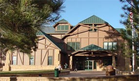 Visitor Center Entrance, mid morning view