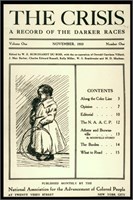 Volume 1, Number 1 of The Crisis, National Association for the Advancement of Colored People monthly magazine, 1910.