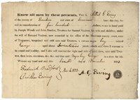 Bill of sale for slave named George, 1833.