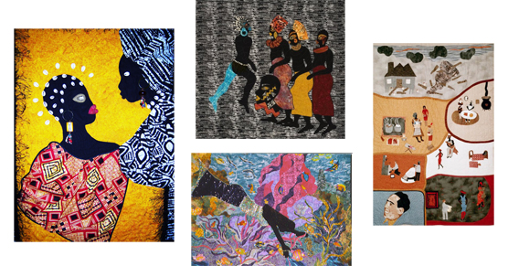 sankofa-collage.jpg Collage of four quilts by Marla Jackson