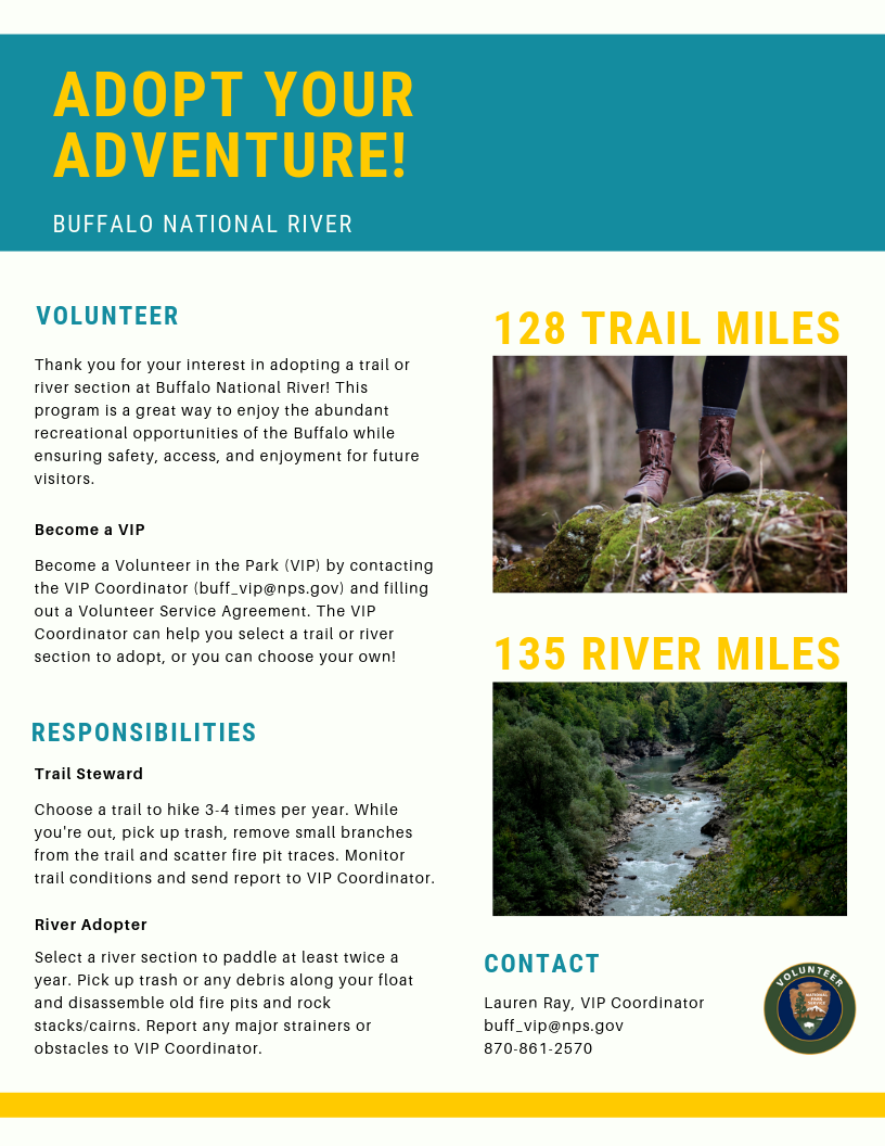 buffalo river work on Volunteer Buffalo National River U S National Park Service