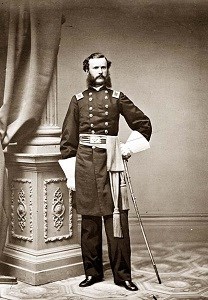 old photo of civil war general in formal uniform
