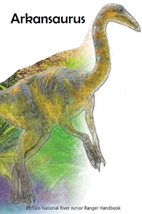 color drawing of long necked dinosaur