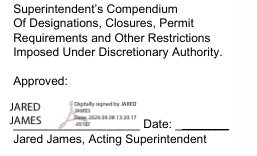 Superintendent's signature