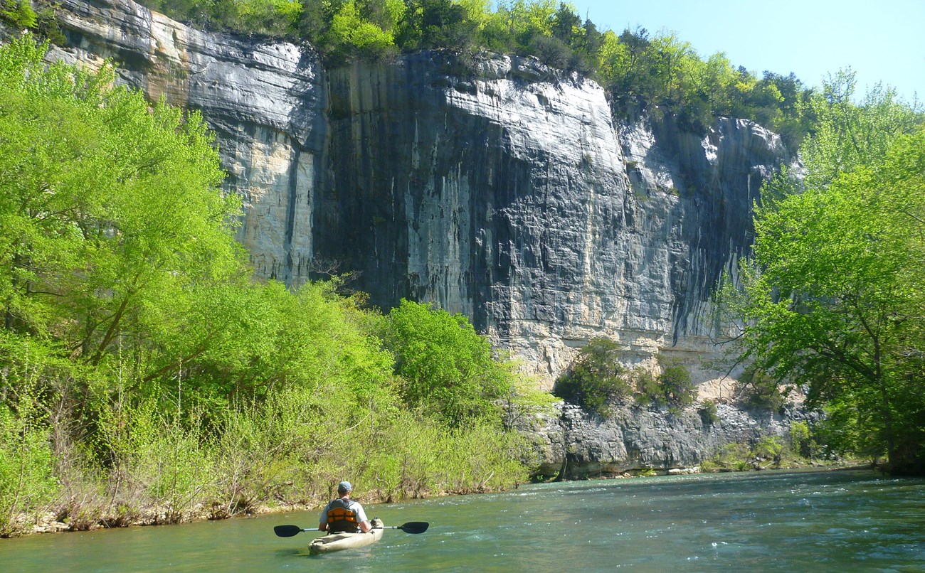 Kayaking on the river