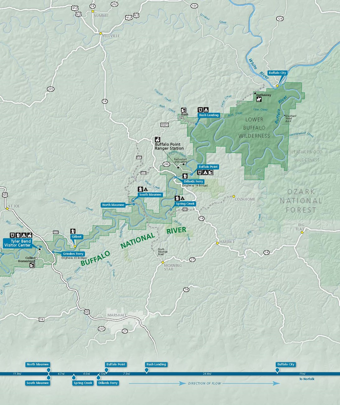 Map of the park's lower district