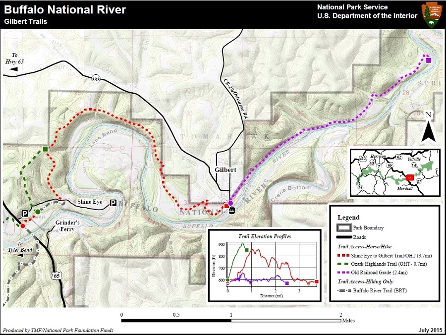 GilbertAreaTrails Trail map for Gilbert area