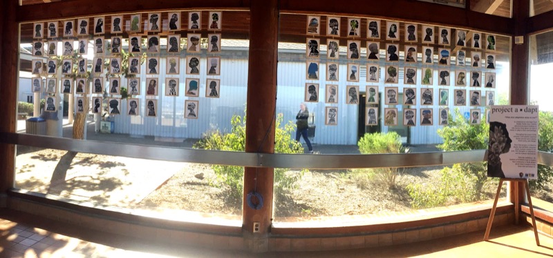Photo showing the Project A*dapt display