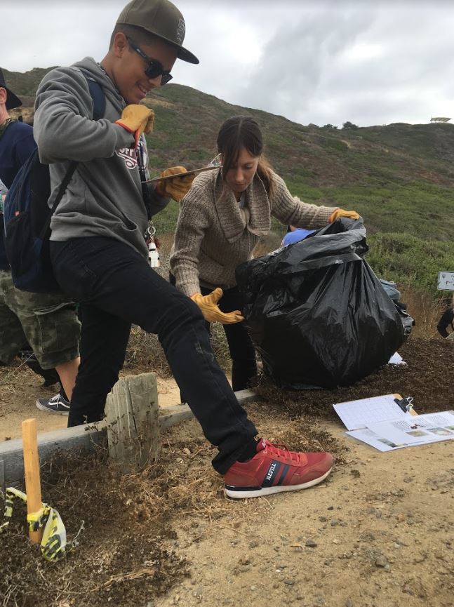 Students remove invasive species by the bundle!