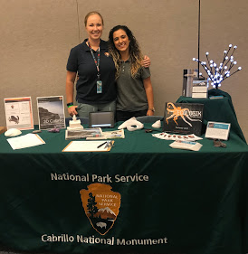 Cabrillo science education team representing the park at the SD Makerfaire