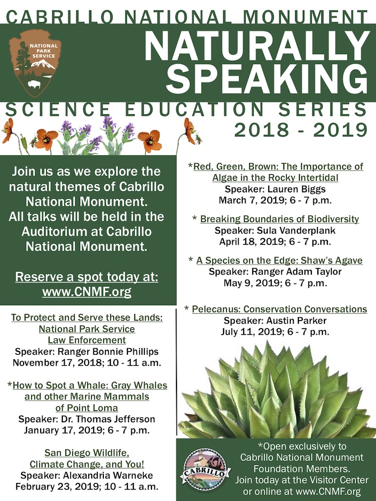 Naturally Speaking 2018-2019 Flyer Flyer showing Naturally Speaking: Science Education Series 2018 - 2019
