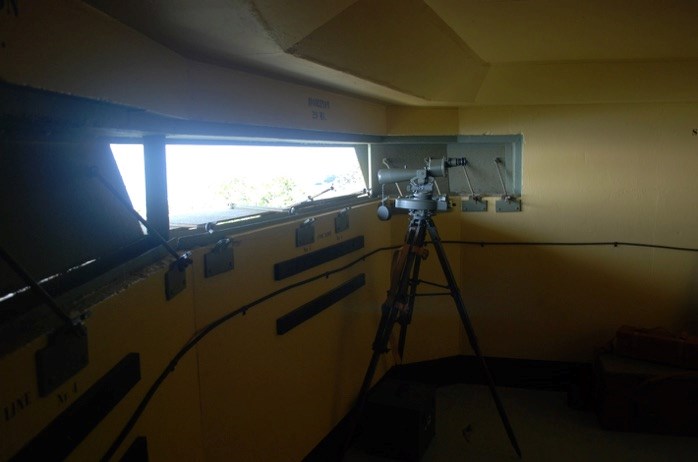 View of bunker looking northwest with scope