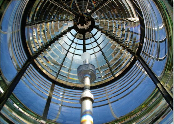 Fresnel Lens in the lighthouse