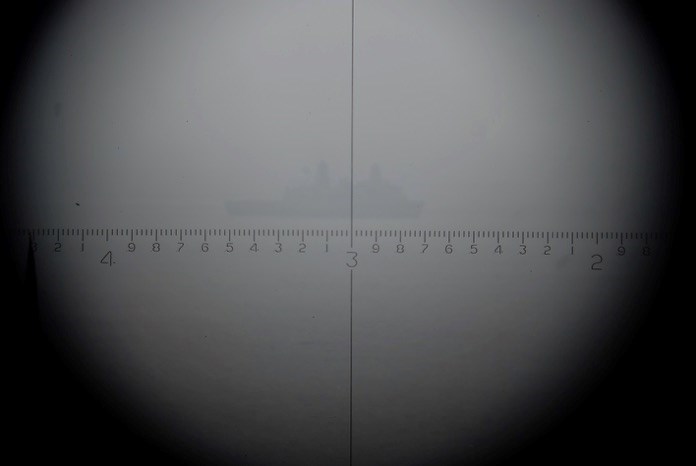 View through scope