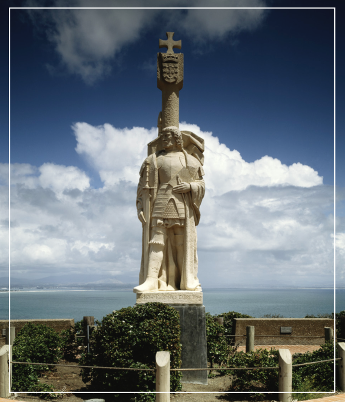 View of Cabrillo's statue