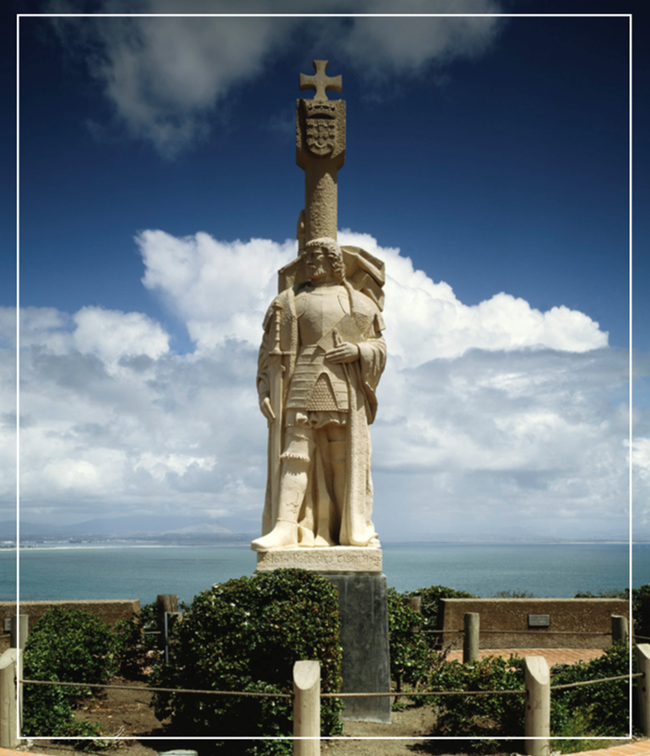 View of Cabrillo's statue