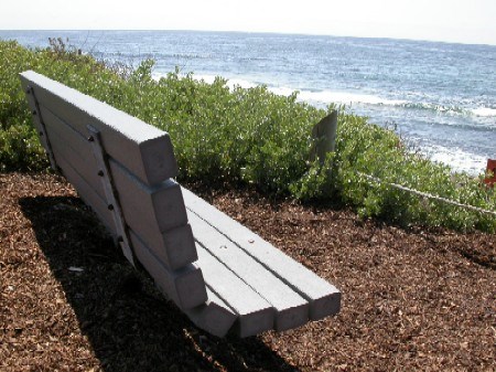 Recycled content bench