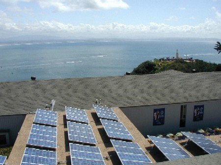 Solar panels on Visitor Center Complex