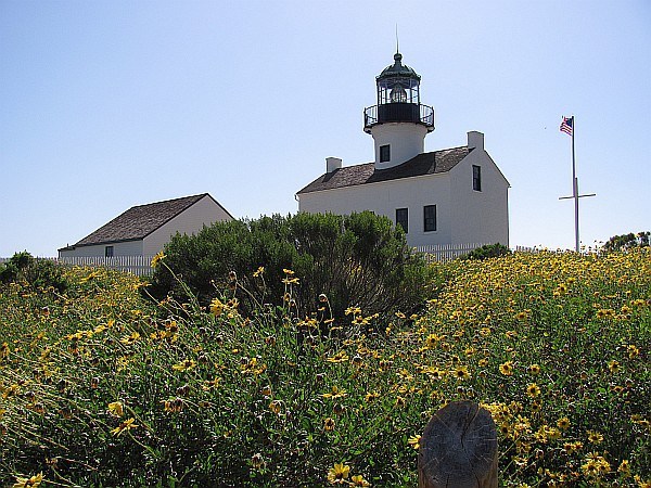 Old Point Loma Lighthouse in Spring