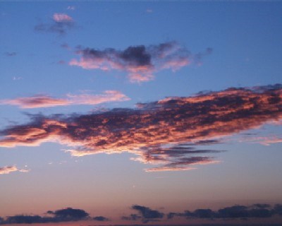 Sunset with clouds Sunset with clouds