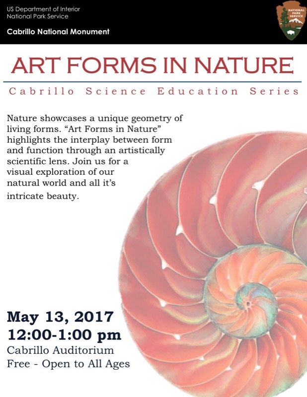 poster for Art Forms in Nature talk