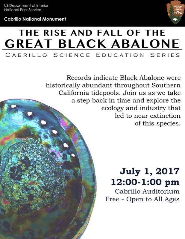 poster for Great Black Abalone talk