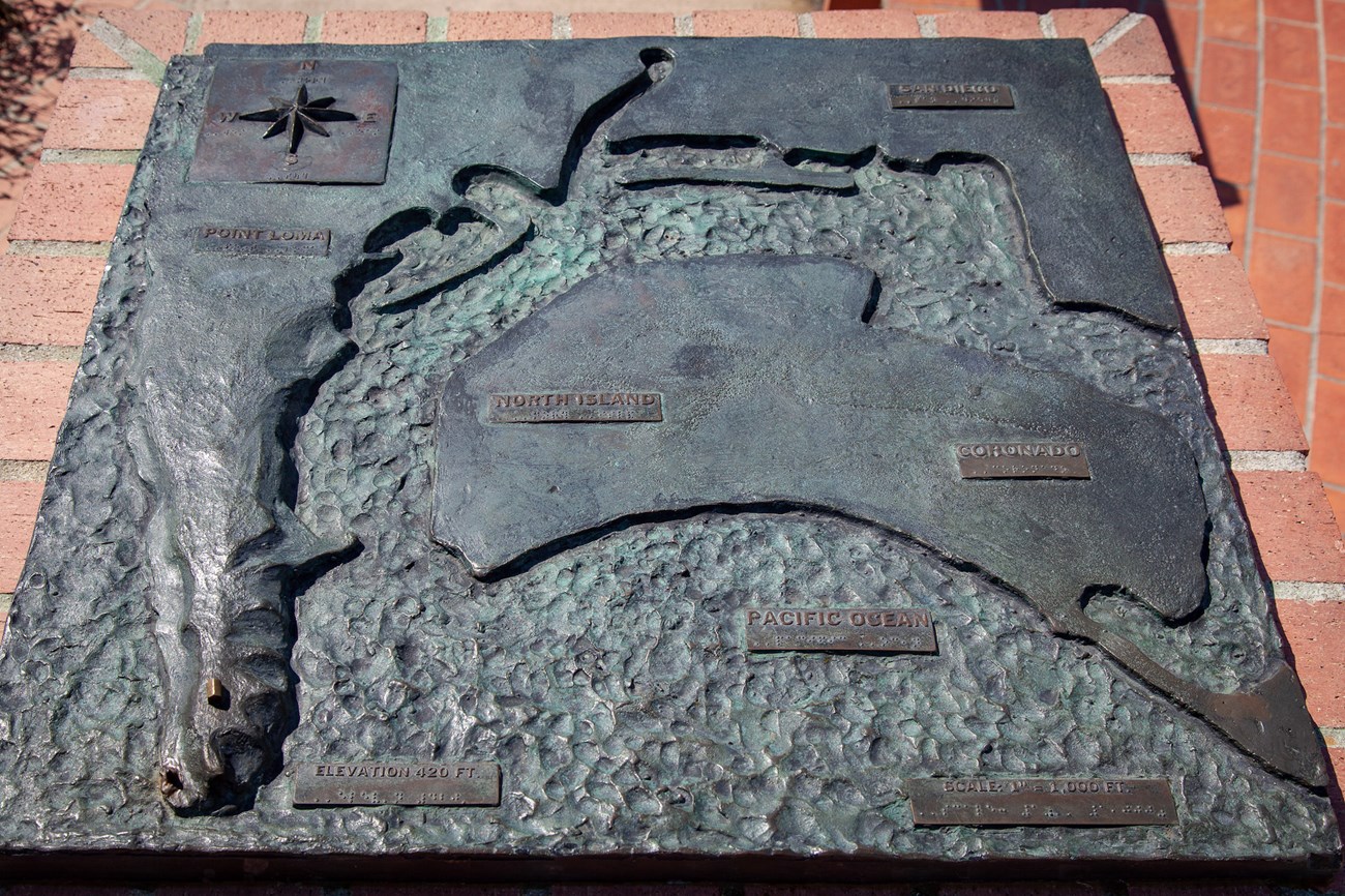 Tactile Model of the Point Loma peninsula