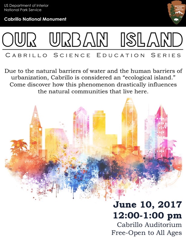 poster for Our Urban Island talk