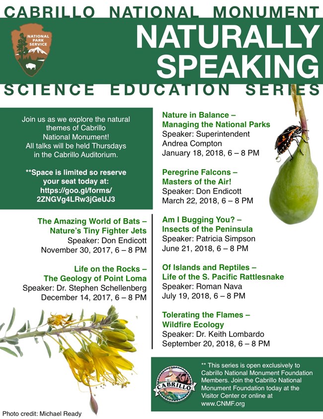 Poster describing Naturally Speaking Tours Poster describing Naturally Speaking Tours